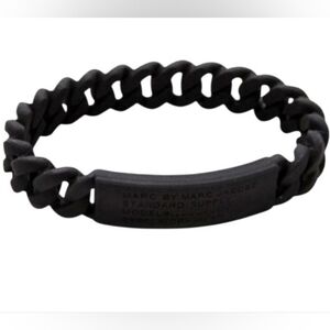 Marc By Marc Jacobs Black Silicone Bracelet